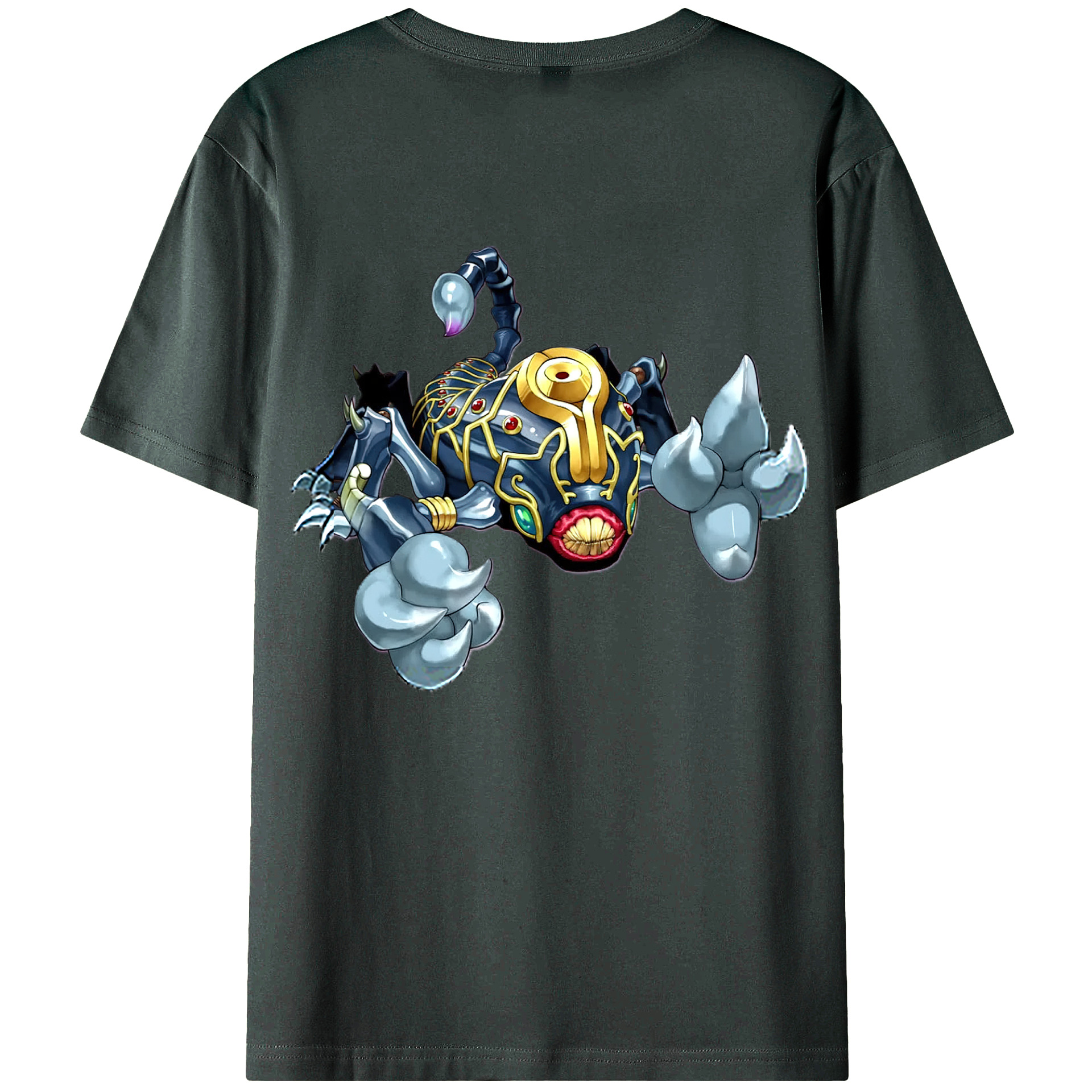 （画像用） 遊☆戯☆王 Yu-Gi-Oh! 綿100％ メンズ半袖Tシャツ（バックプリント） 通気性